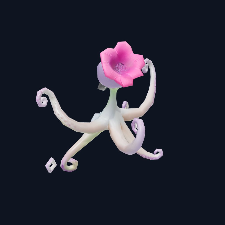 Playful Purple Octopus model pack